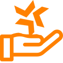 Icon Hand mit Stern für Zündfunke Online Marketing Services