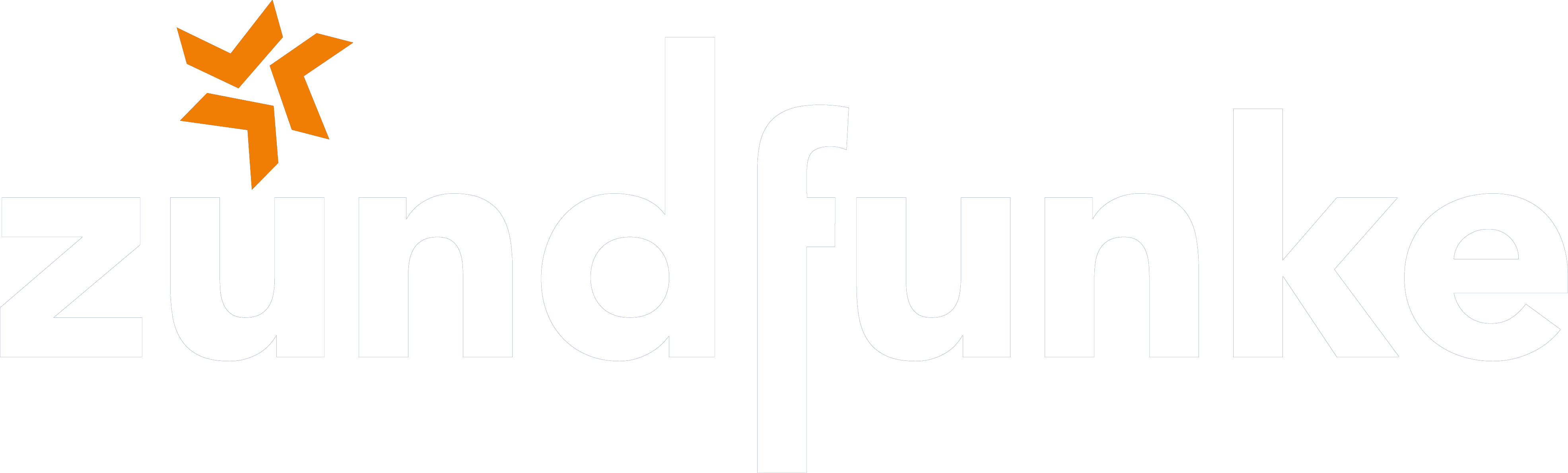 Zündfunke Logo in Orange und Blau für Digitalagentur